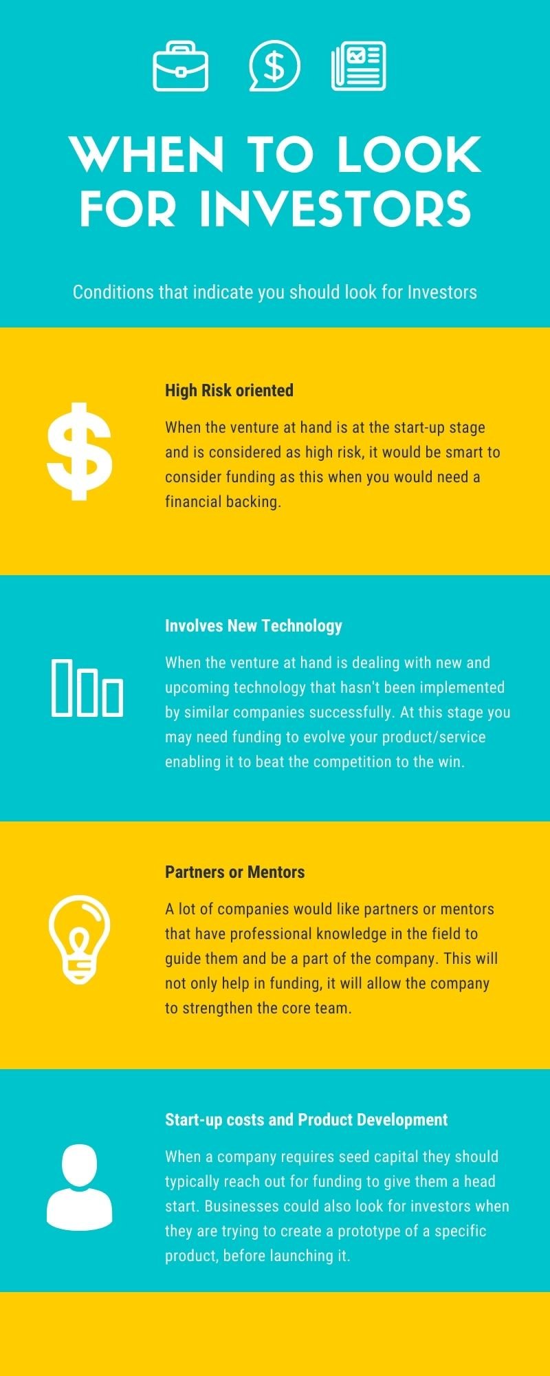 The right time to look for investors, funds